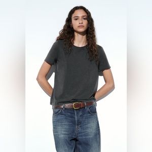 Fitted washed t-shirt